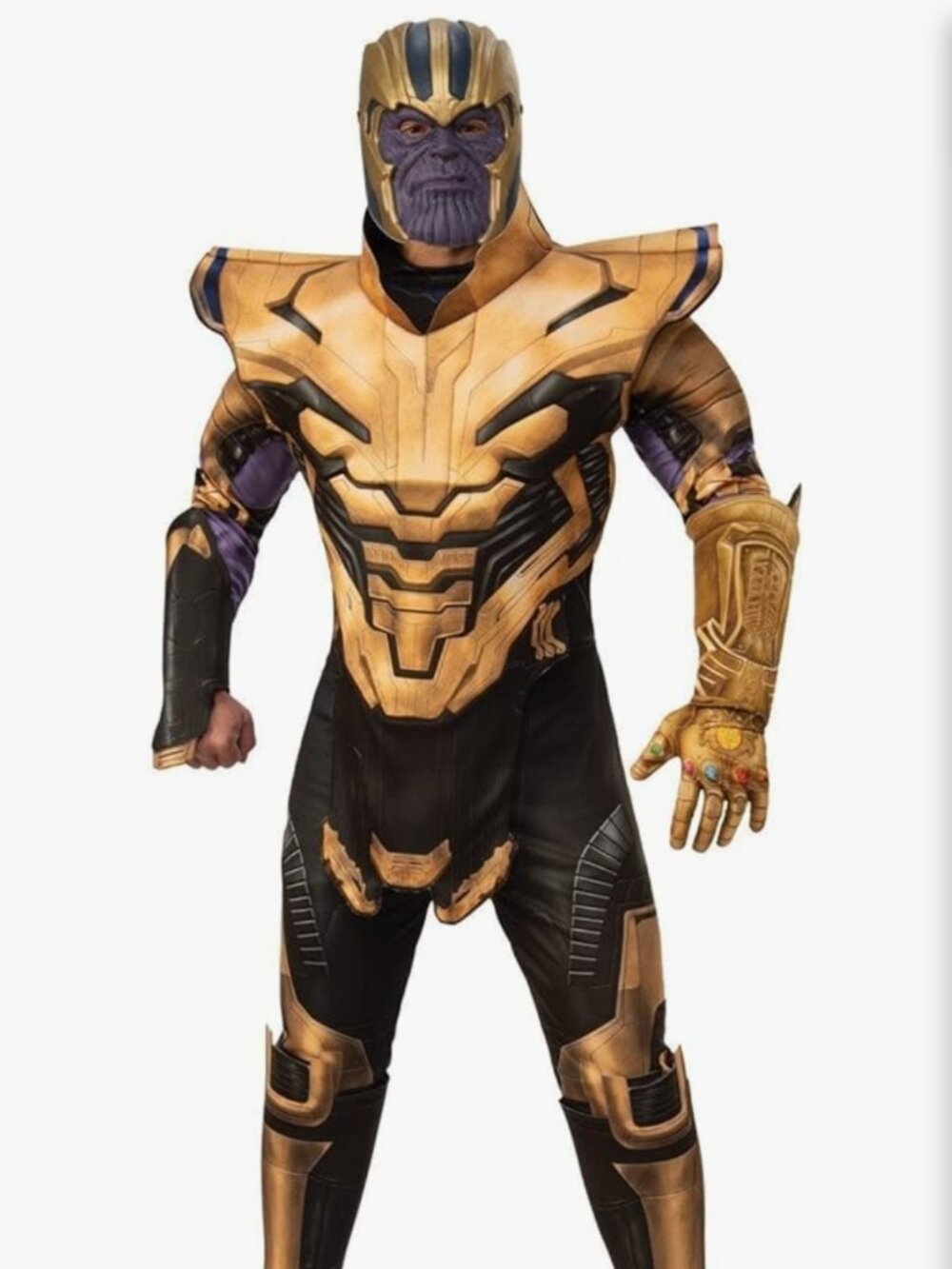 Men's Marvel: Avengers 4 Men's Deluxe Thanos Costume and Mask Adult Costume